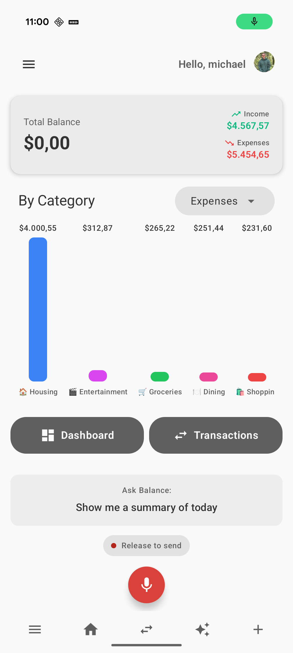 Balance AI App Screenshot